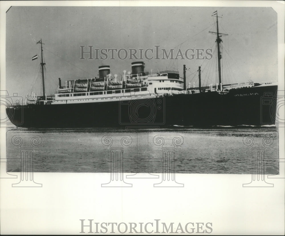 1929 Press Photo Motorship Milwaukee of the Hamburg-American Line - mjc16005 - Historic Images