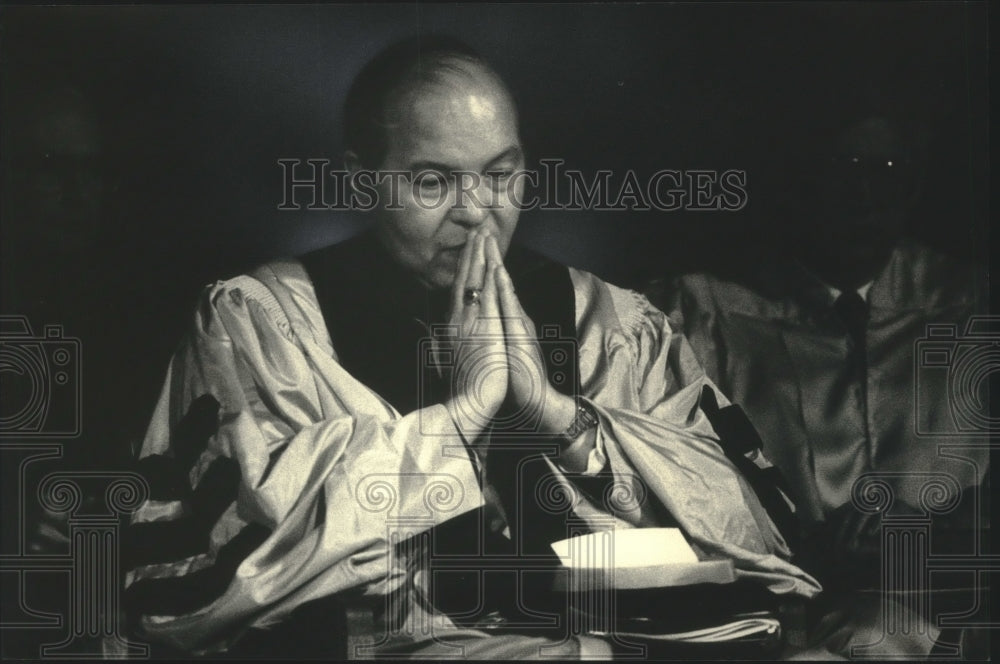 1986 Press Photo Clifford Smith is the new chancellor of University of Wisconsin - Historic Images