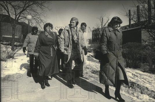 1986, Acting Chancellor Norma Rees, left, University of Wisconsin - Historic Images