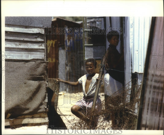 1993 South African youth looking for his playmates, South Africa-Historic Images