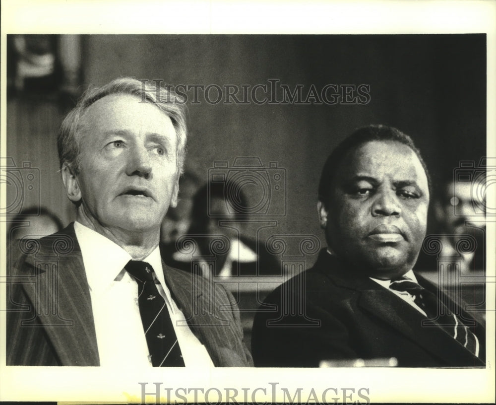 1978 Rhodesia Prime Minister Ian Smith &amp; Ndabaningi Sithole - Historic Images