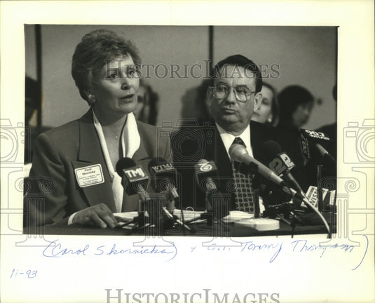 1993, Carol Skormicka & Wisconsin Governor Tommy Thompson, Wisconsin - Historic Images