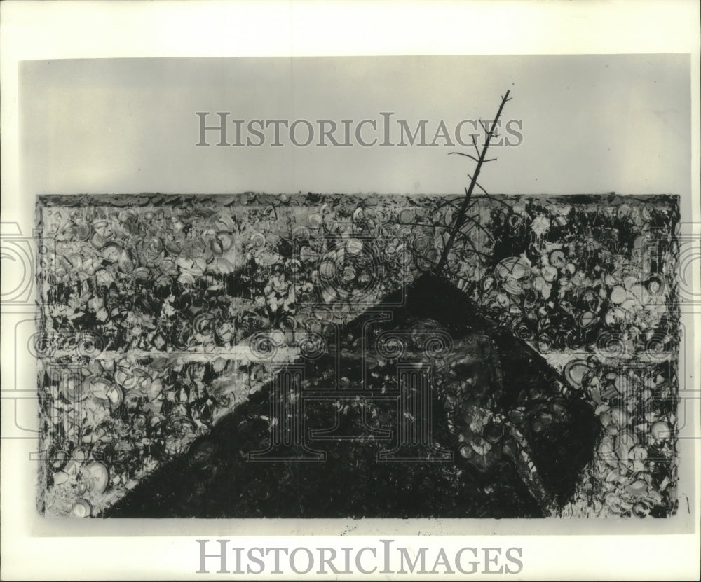 1982 Press Photo Detail from the raft by Julian Schnabel - mjc16256 - Historic Images