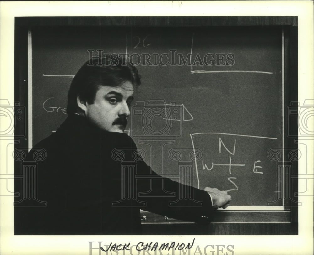 1981 Press Photo Jack Champion witness James Schoenperlen trial Milwaukee - Historic Images