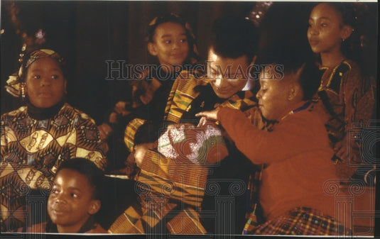 1992 Press Photo Sherri Pannell, Siyahamba African-American Children's Theatre - Historic Images