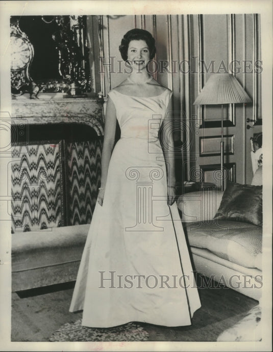 1958 Press Photo Princess Desiree, Baron Niclas Silfverschiold's future wife-Historic Images