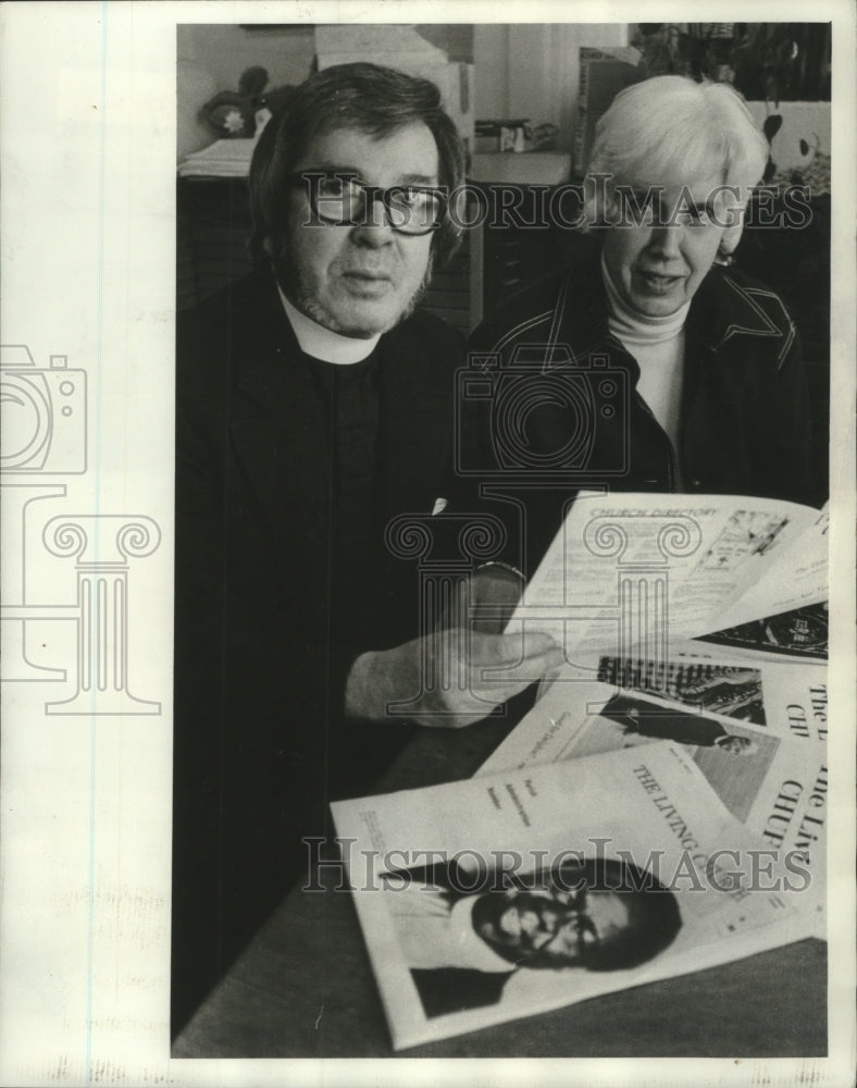 1977, Reverend Carroll E. Simcox, wife Georgianna, The Living Church - Historic Images