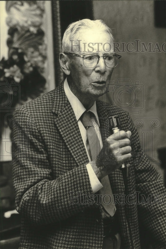1980 Press Photo SDHS Old Timer, Ernest C. Shaw - mjc16643 - Historic Images