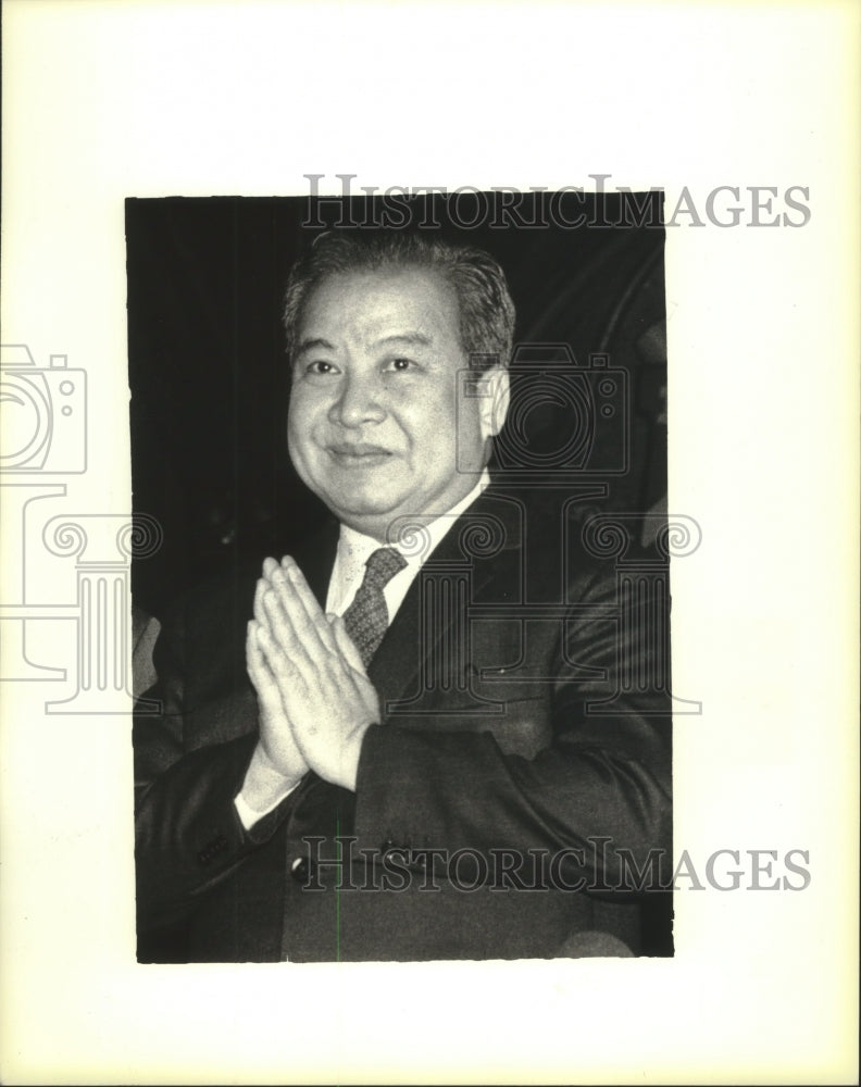 1980, Former Cambodian Chief-of-State Prince Norodom Sihanouk - Historic Images