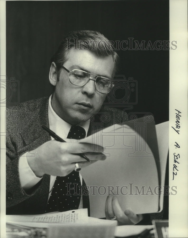 1978 Press Photo Henry A. Scholz, St. Francis City Administrator - mjc16894 - Historic Images