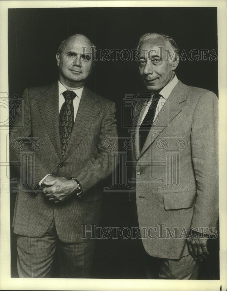 1978, Gerald Schoenfeld &amp; Bernard Jacobs of the Shubert Organization - Historic Images