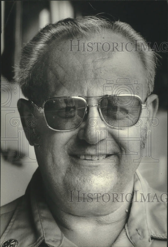 1982, Chief William Schneider of Elm Grove Volunteer Fire Department - Historic Images