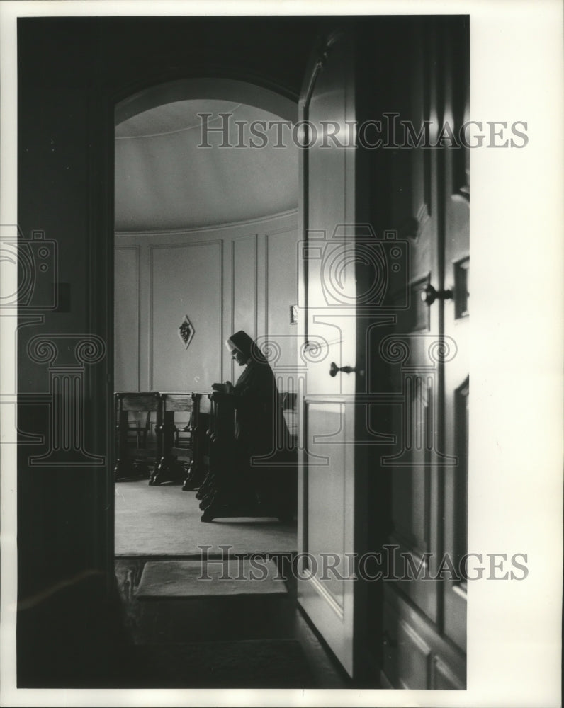 1963 Press Photo A simple chapel at Sisters of Misericorde - mjc17022 - Historic Images