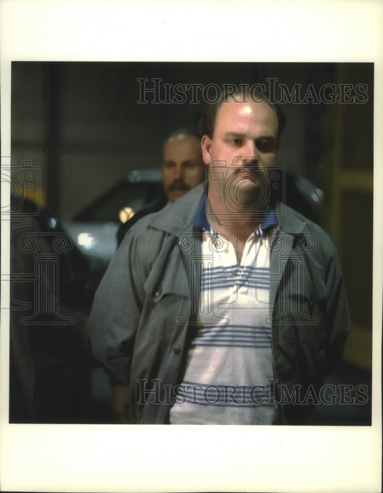 1994 Press Photo Tonya Harding's bodyguard Derrick Brian Smith, arrested - Historic Images