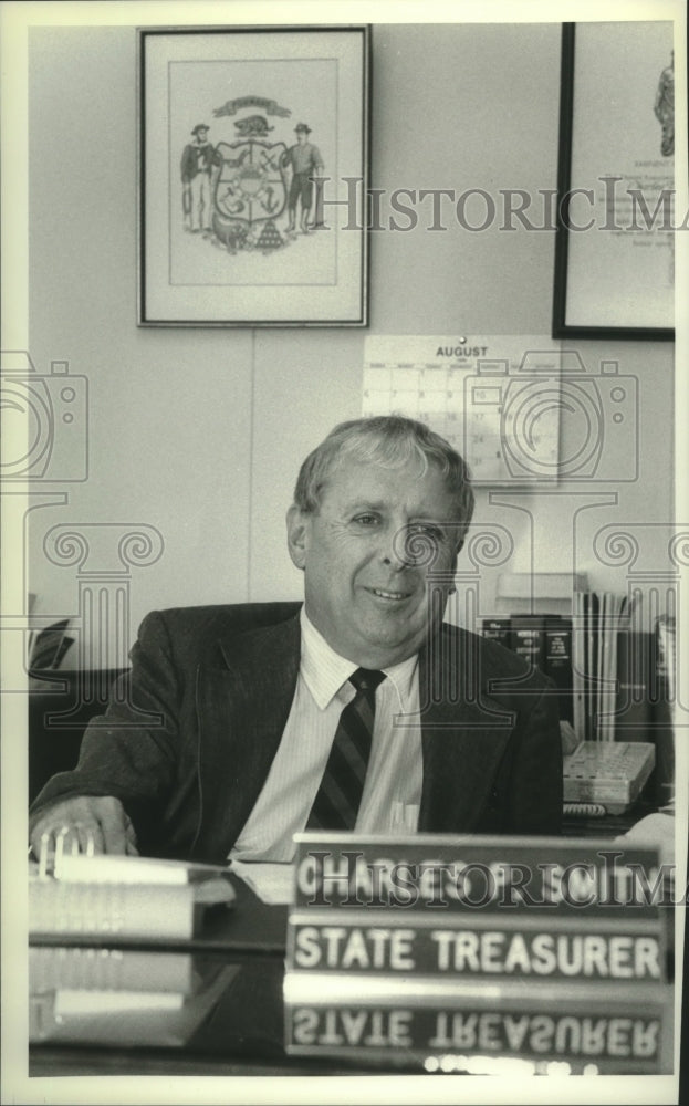 1989, Charles P. Smith, Wisconsin State Treasurer - mjc17095 - Historic Images