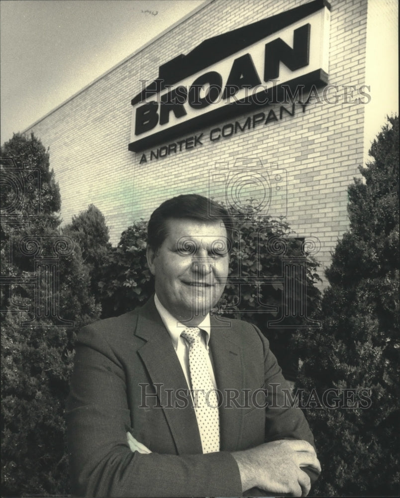 1987 Donald E. Schlegel, President of Nortek Company, Broan - Historic Images