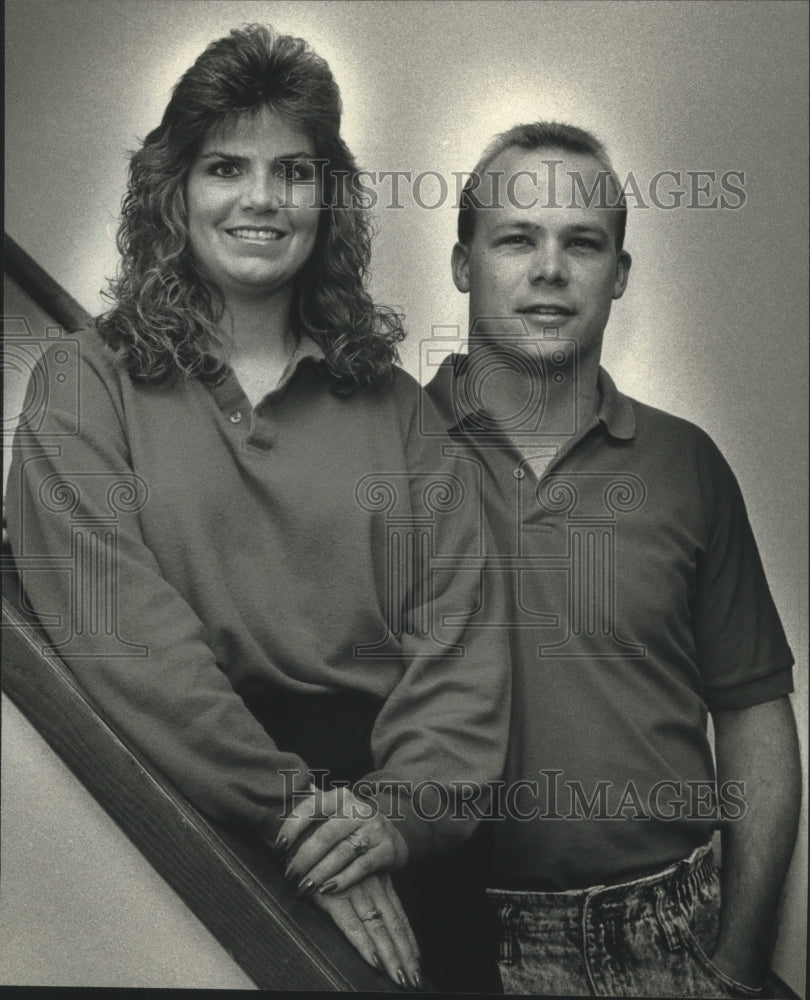 1991, Former Milwaukee police officer Jeff Schnell &amp; his wife, Patty - Historic Images