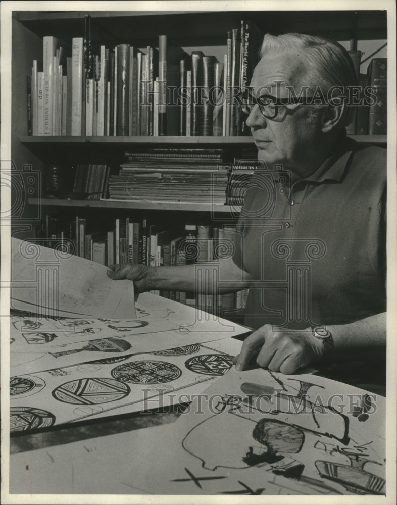 1972, Robert Schellin, University of Wisconsin ceramics professor - Historic Images