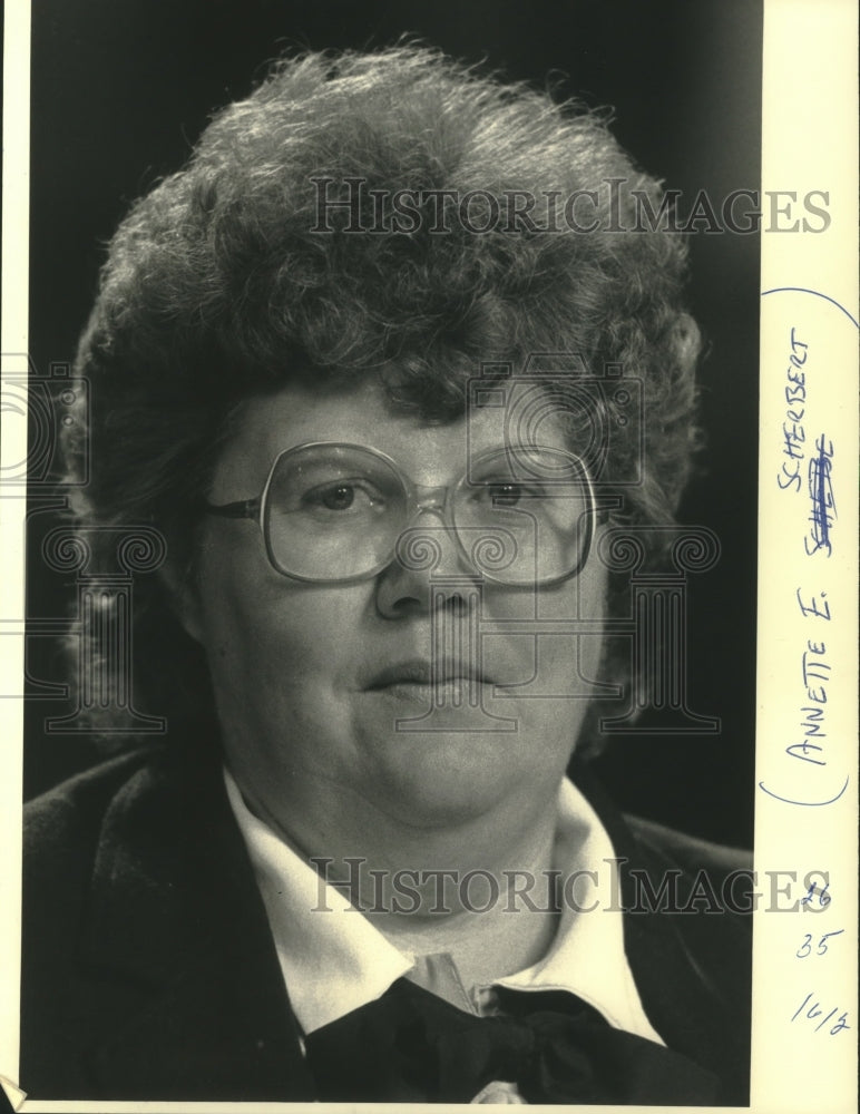 1986, Annette E. Scherbert 11th District Alderman Milwaukee - Historic Images