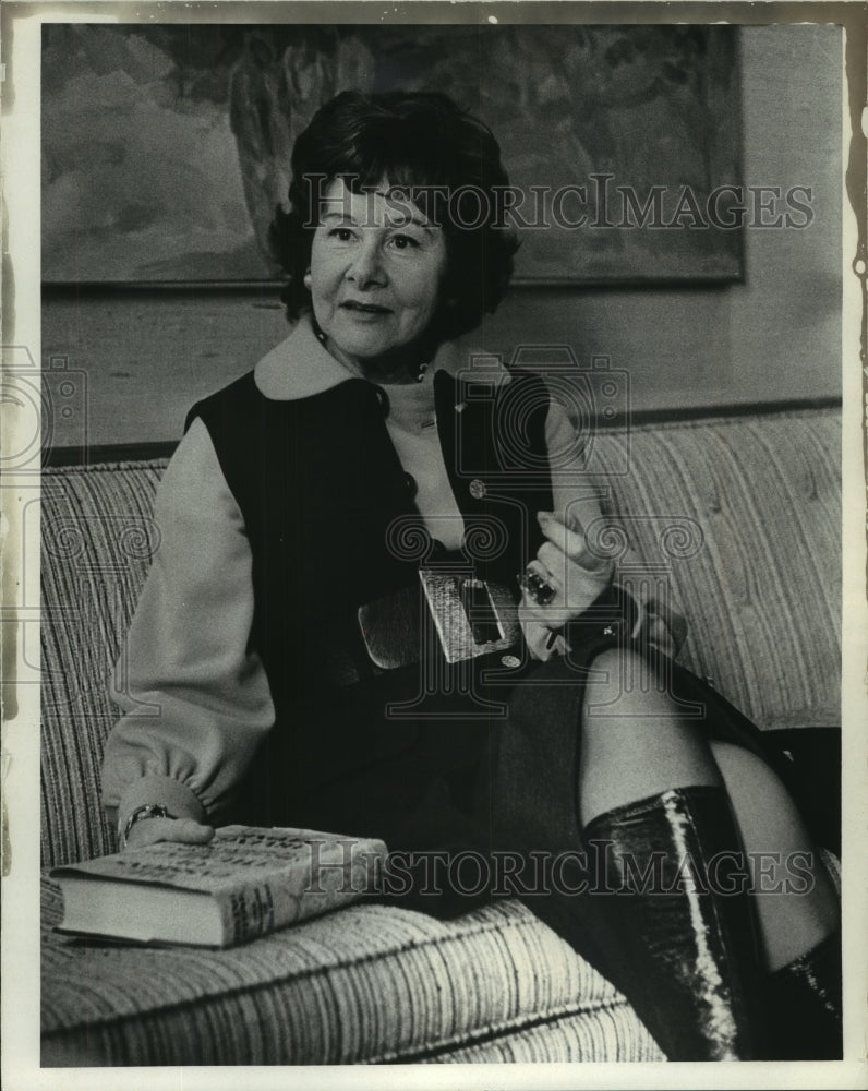 1971 Press Photo Jean Stone wife of author Irving Stone - mjc17382 - Historic Images