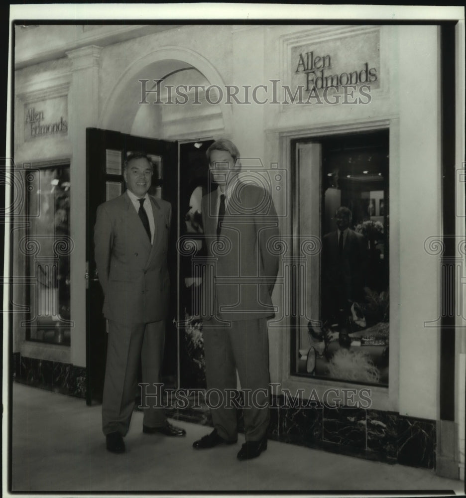 1989, John Stollenwerk president Allen Edmonds Shoe Corp in Belgium - Historic Images