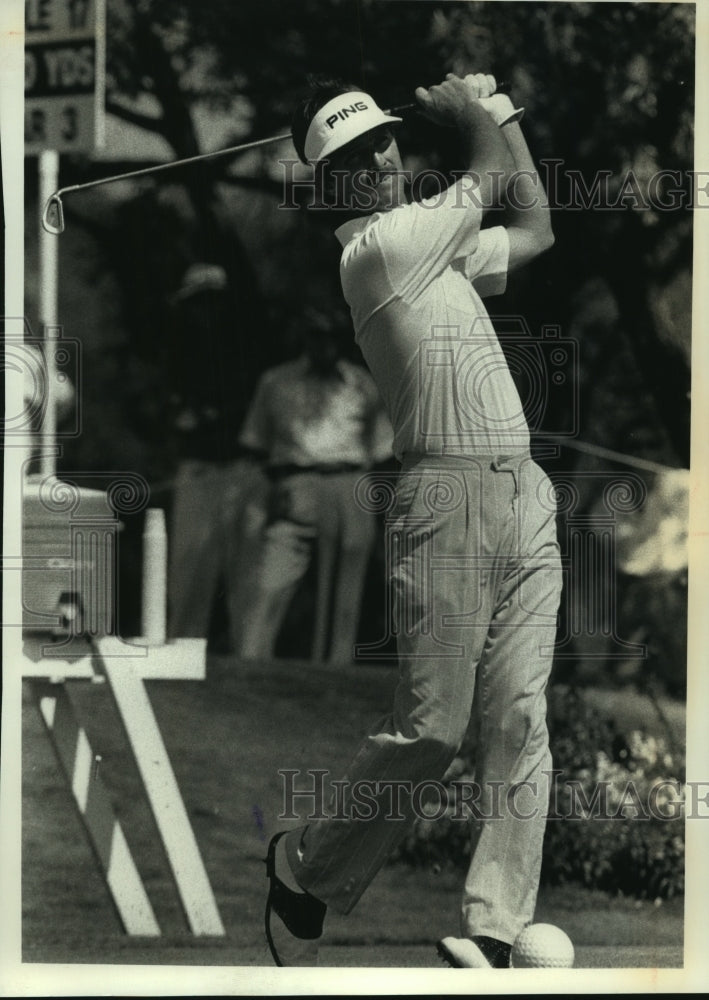 1990 Press Photo Ray Stewart during the Greater Milwaukee Open golf tournament - Historic Images