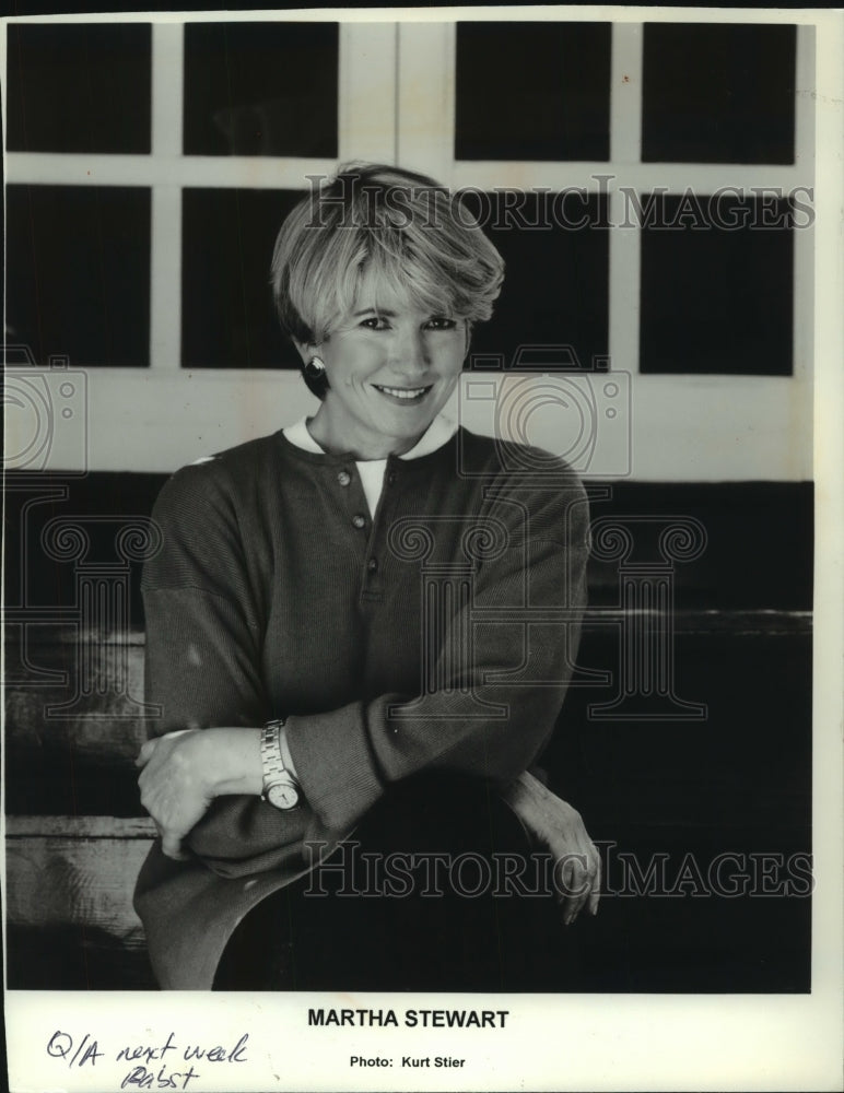 1994 Press Photo Martha Stewart, author of Home Books-has become ripe for parody - Historic Images