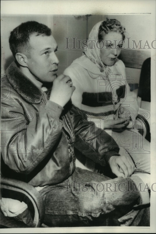1959 Press Photo Clark D. Stillon and wife, Rosemarie after arrest - mjc17883- Historic Images