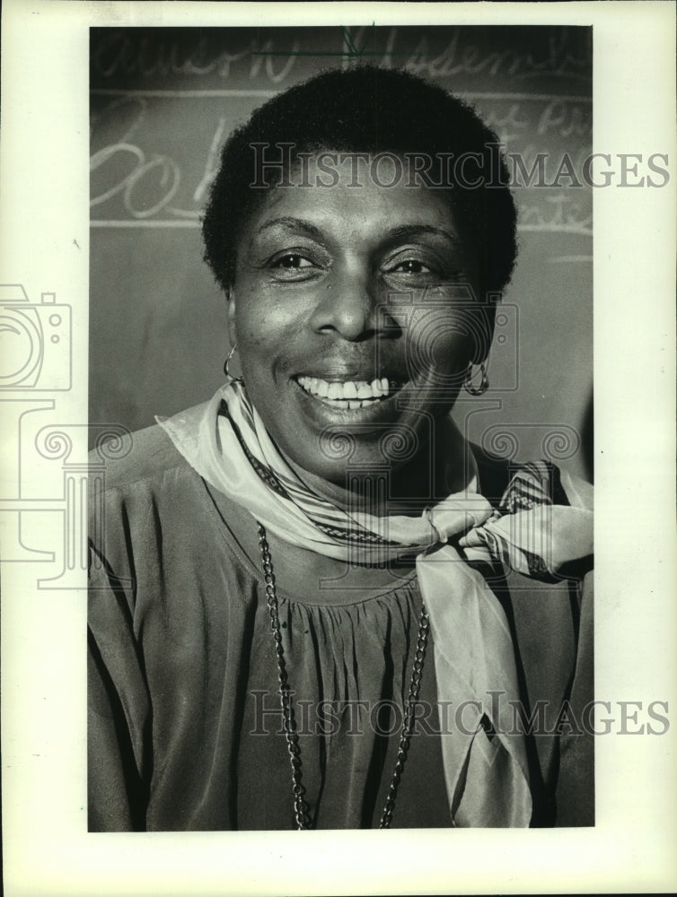 1982 Press Photo Carrie Thomas, social worker, Wisconsin Correctional Services - Historic Images
