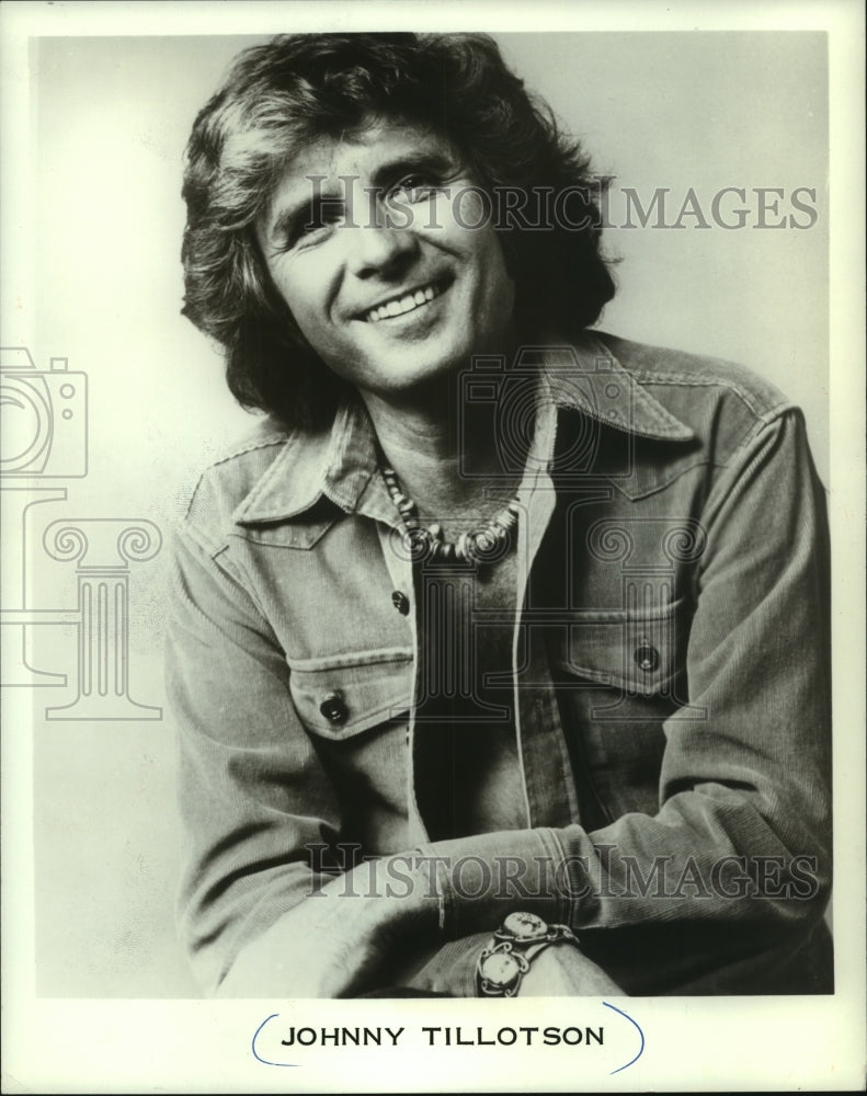 1977 Press Photo Johnny Tillotson - mjc17899 - Historic Images