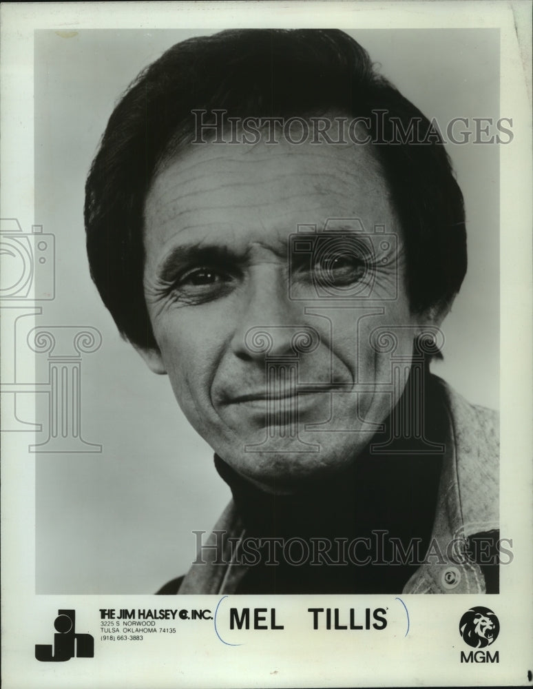 1977 Press Photo Singer Mel Tillis - mjc17903- Historic Images