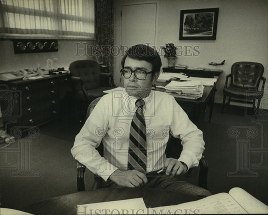 1980 Frederick Stratton Jr., CEO of Biggs & Stratton Corp. - Historic Images