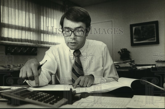 1980 Frederick Stratton Jr., President of Briggs & Stratton Corp. - Historic Images