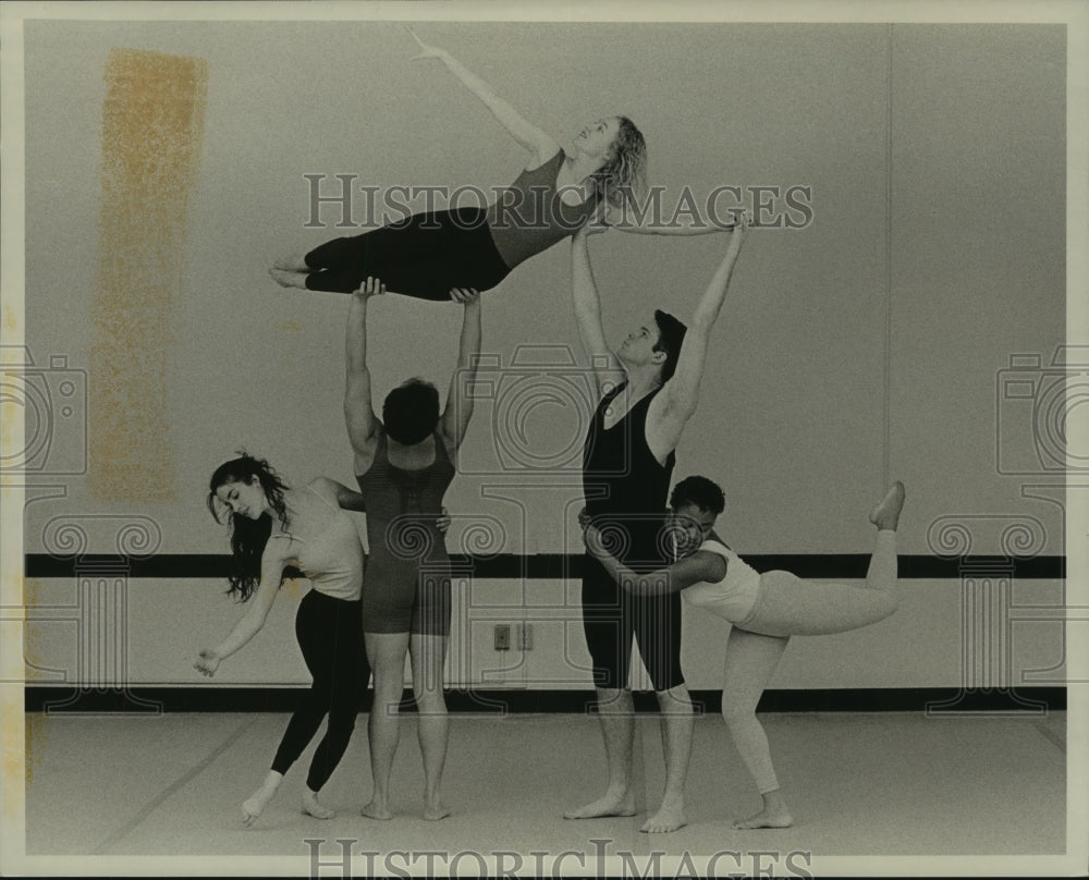 1993 Cast of &quot;Danceworks 1993&quot; at UW-Milwaukee Theater. - Historic Images