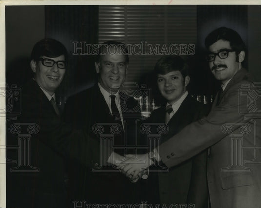 1969 Press Photo Justice Potter Stewart and University of Wisconsin law students - Historic Images
