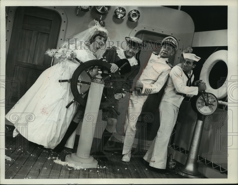 1967 Press Photo Red Skelton on television show with Audrey Meadows - mjc18367 - Historic Images