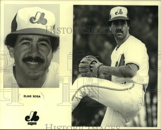 1980 Press Photo Montreal Expos pitcher Elias Sosa - mjc18372 - Historic Images