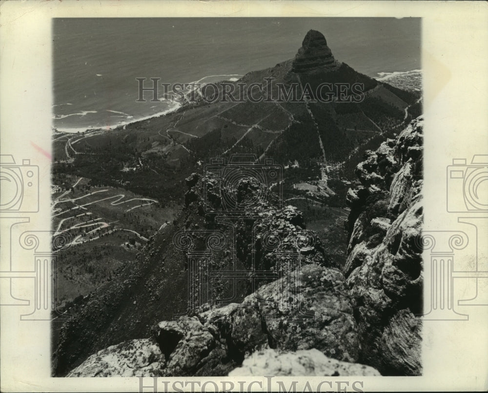 1968 Lions Head mountain on the Cape Of Good Hope, Africa - Historic Images