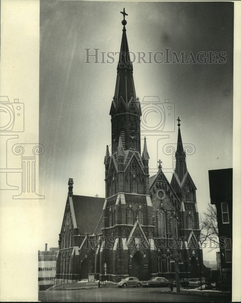 1967, Trinity Lutheran Church, Milwaukee, erected in 1878 - mjc18562 - Historic Images