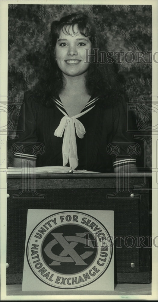1983 Press Photo Karen Traxel Youth of the Year Waukesha South High School - Historic Images