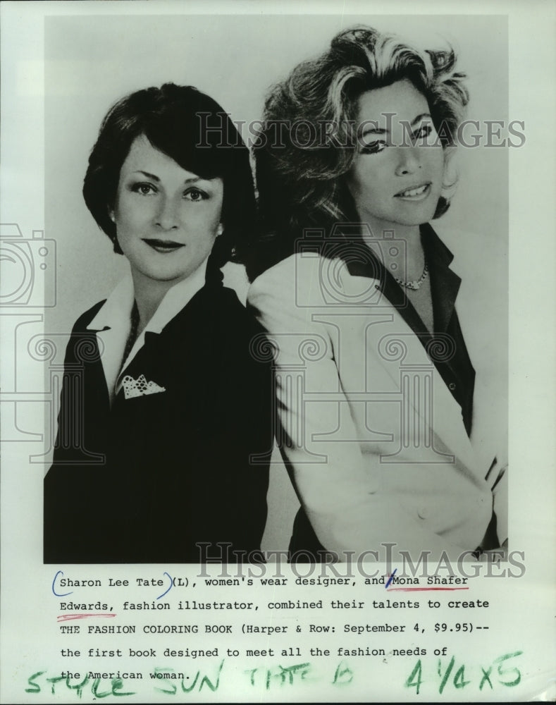 1984 Authors Sharon Lee Tate and Mona Shafer Edwards - Historic Images