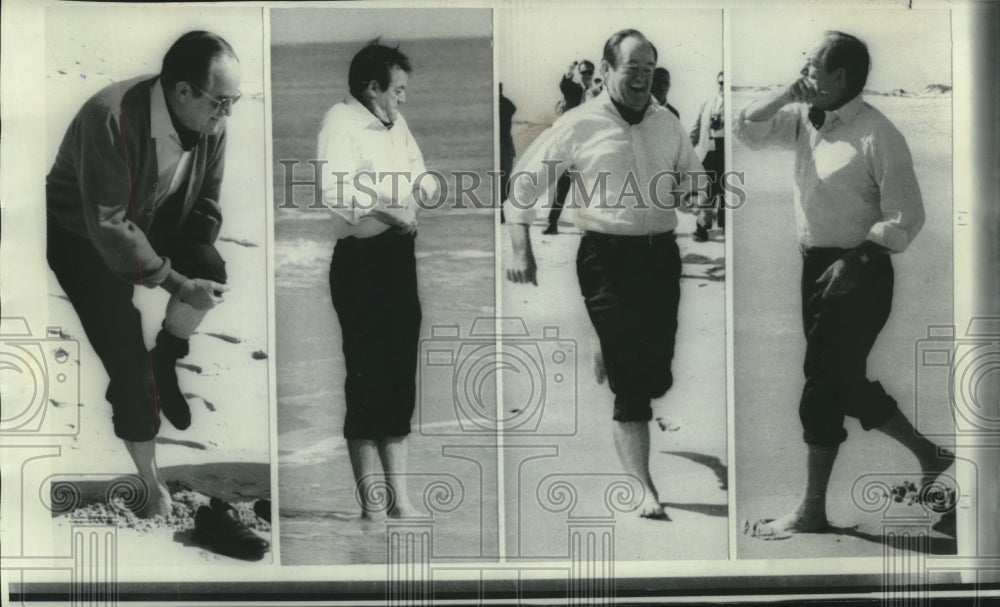 1968, Vice President Hubert Humphrey campaigning at Sea Girt, NJ - Historic Images