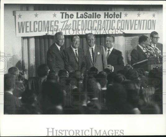 1968, Democratic presidential candidates at convention in Chicago - Historic Images