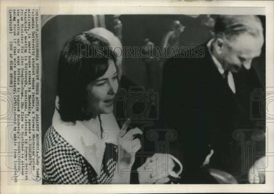 1965, Judy Todd, Rhodesian Prime Minister's daughter in Scotland - Historic Images
