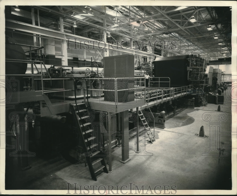 1963 Press Photo new paper machine at Thilmany Pulp &amp; Paper, Kaukauna, Wisconsin-Historic Images