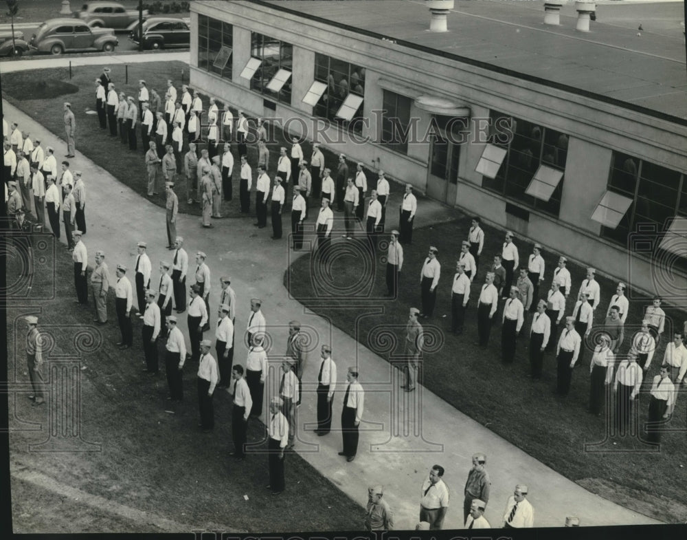 1942 Press Photo University of Wisconsin pre-induction military training- Historic Images