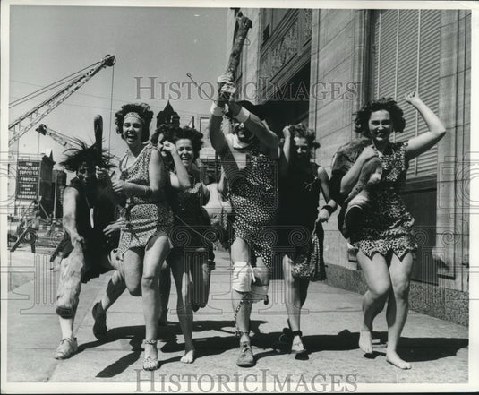 1961, University of Wisconsin-Milwaukee Mr. & Mrs. Flintstone contest - Historic Images