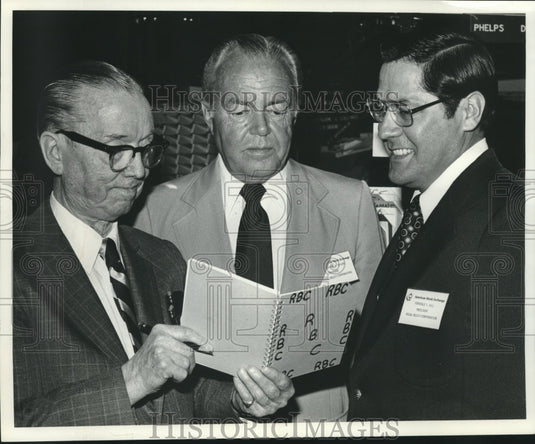 1976, Regal-Beloit Corporation officials in Beloit, Wisconsin - Historic Images