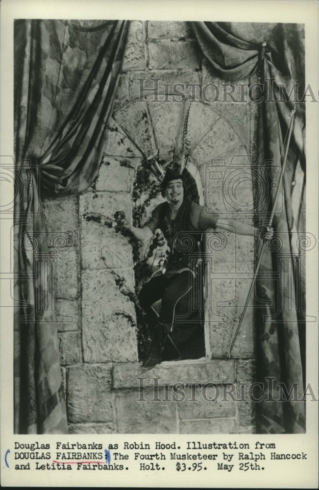 1953 Press Photo Douglas Fairbanks as Robinhood - mjc19604 - Historic Images