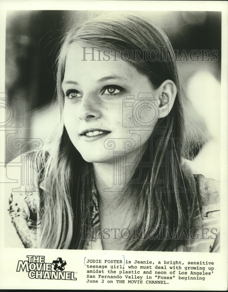 1981 Press Photo Young Actress Jodie Foster on The Movie Channel - mjc19623 - Historic Images